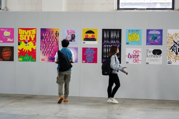 Installation view, BIG Biennale Internazionale Grafica, Milano Certosa District. Ph MartinoNatuzzi Sebastiano Puppo