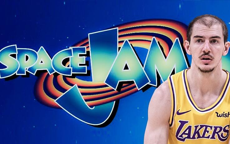 Space Jam 2 niente Alex Caruso insieme a LeBron James sul set