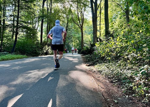 02 July 2025, Berlin: A man jogs through the Tiergarten in the morning. Photo: Kathrin Deckart/dpa (Photo by Kathrin Deckart/picture alliance via Getty Images)