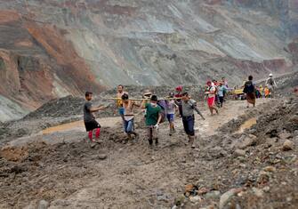 MYANMAR ACCIDENT LANDSLIDE JADE MINE