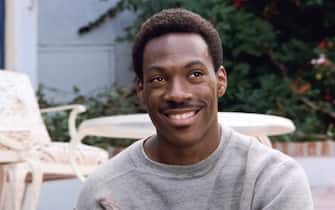 USA. Eddie Murphy in a scene from the ©Paramount Pictures movie: Beverly Hills Cop (1984).
Plot: A freewheeling Detroit cop - Axel Foley , pursuing a murder investigation finds himself dealing with the very different culture of Beverly Hills. 
Ref:  LMK110-J6744-170820
Supplied by LMKMEDIA. Editorial Only.
Landmark Media is not the copyright owner of these Film or TV stills but provides a service only for recognised Media outlets. pictures@lmkmedia.com