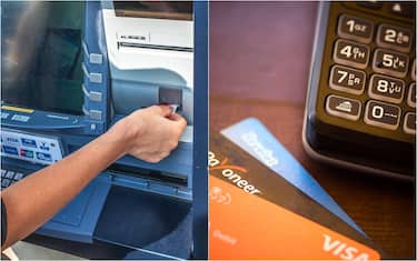 sportello bancomat, pos e carte di credito