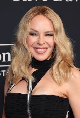 Mandatory Credit: Photo by John Salangsang/Shutterstock (14329815dp)
Kylie Minogue
Pre-GRAMMY Gala, Arrivals, Beverly Hills, California, USA - 3 Feb 2024