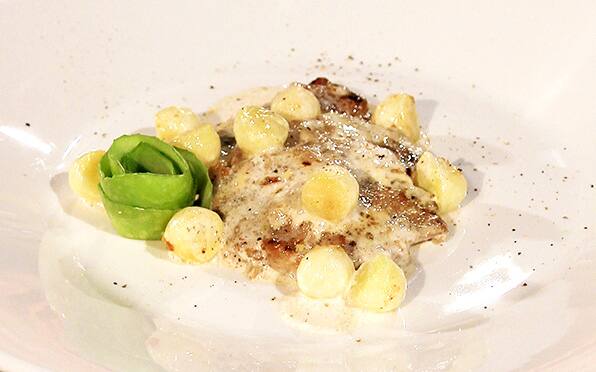 Scaloppine al calvados