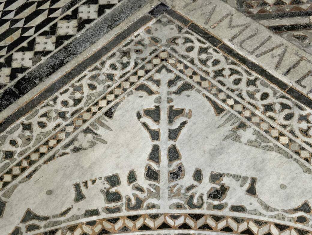 Particolare della Madre Terra con due figure di Simurg, Courtesy Opera di Santa Maria del Fiore, foto Alberto Conti