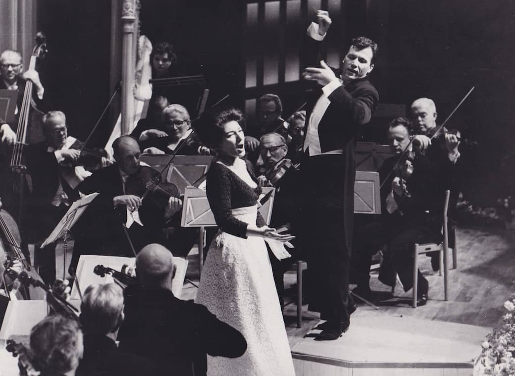 En concert avec Georges Prétre 1963 Copyright  Fonds de Dotation Maria Callas