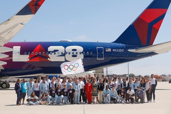 Bandiera Olimpica 3x5 Piedi - 5 Anelli Colori Parigi 2024, Venditore USA - 5