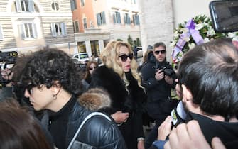 Roma, Funerali di Sandra Milo presso la Chiesa degli Artisti
Nella foto: Valeria Marini
