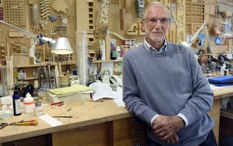 Italian architect Renzo Piano, who designed the new Palais de Justice (courthouse) of Paris, poses at his workshop in Paris on May 7, 2015.  AFP PHOTO / ERIC FEFERBERG        (Photo credit should read ERIC FEFERBERG/AFP via Getty Images)