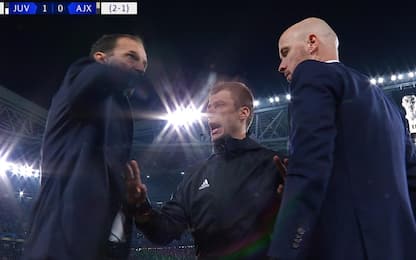 Ten Hag-Allegri, battibecco dopo il gol CR7. VIDEO