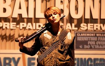 Keira Knightley in una scena di Domino