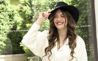 Giulia Perulli Roma, Hotel le Meridien, photocall film "Il sesso degli angeli". Nella foto: Giulia Perulli in Fendi