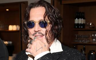 ROME, ITALY - OCTOBER 26: Johnny Depp attends the "Modì – Three Days On The Wing Of Madness" luncheon during the 19th Rome Film Festival at Soho House Rome on October 26, 2024 in Rome, Italy. (Photo by Daniele Venturelli/Getty Images)