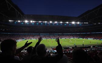 Gente allo stadio di Wembley