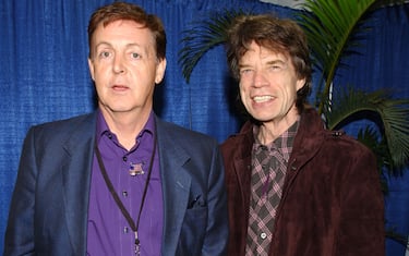 (EXCLUSIVE, Premium Rates Apply) Paul McCartney and Mick Jagger (Photo by Kevin Mazur Archive 1/WireImage)