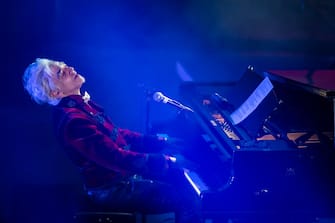 SANREMO, ITALY - OCTOBER 21: Marco Castoldi, aka Morgan, performs at Premio Tenco 2022 on October 21, 2022 in Sanremo, Italy. (Photo by Francesco Prandoni/Getty Images )