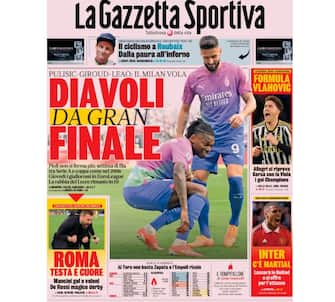 la prima pagina della gazzetta