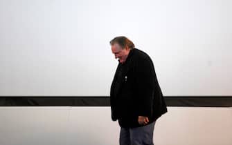 epa09032154 (FILE) - French actor and cast member Gerard Depardieu attends a press conference on the movie 'Le divan de Staline' at the Lisbon and Estoril Film Festival, in Lisbon, Portugal, 13 November 2016  (reissued 23 February 2021). French media citing judicial sources report on 23 February 2021 that Depardieu has been charged with rape. The French actor had already been accused of rape and sexual assault in 2018.  EPA/ANTONIO PEDRO SANTOS *** Local Caption *** 54589330