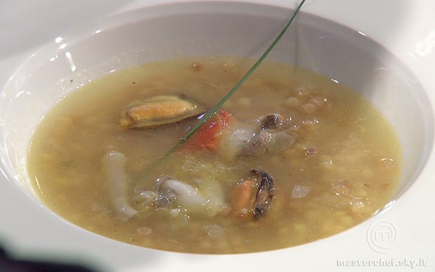 Fregola sarda in guazzetto di frutti di mare