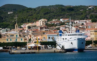 View over Carloforte, San Pietro island, Sardinia, Italy.