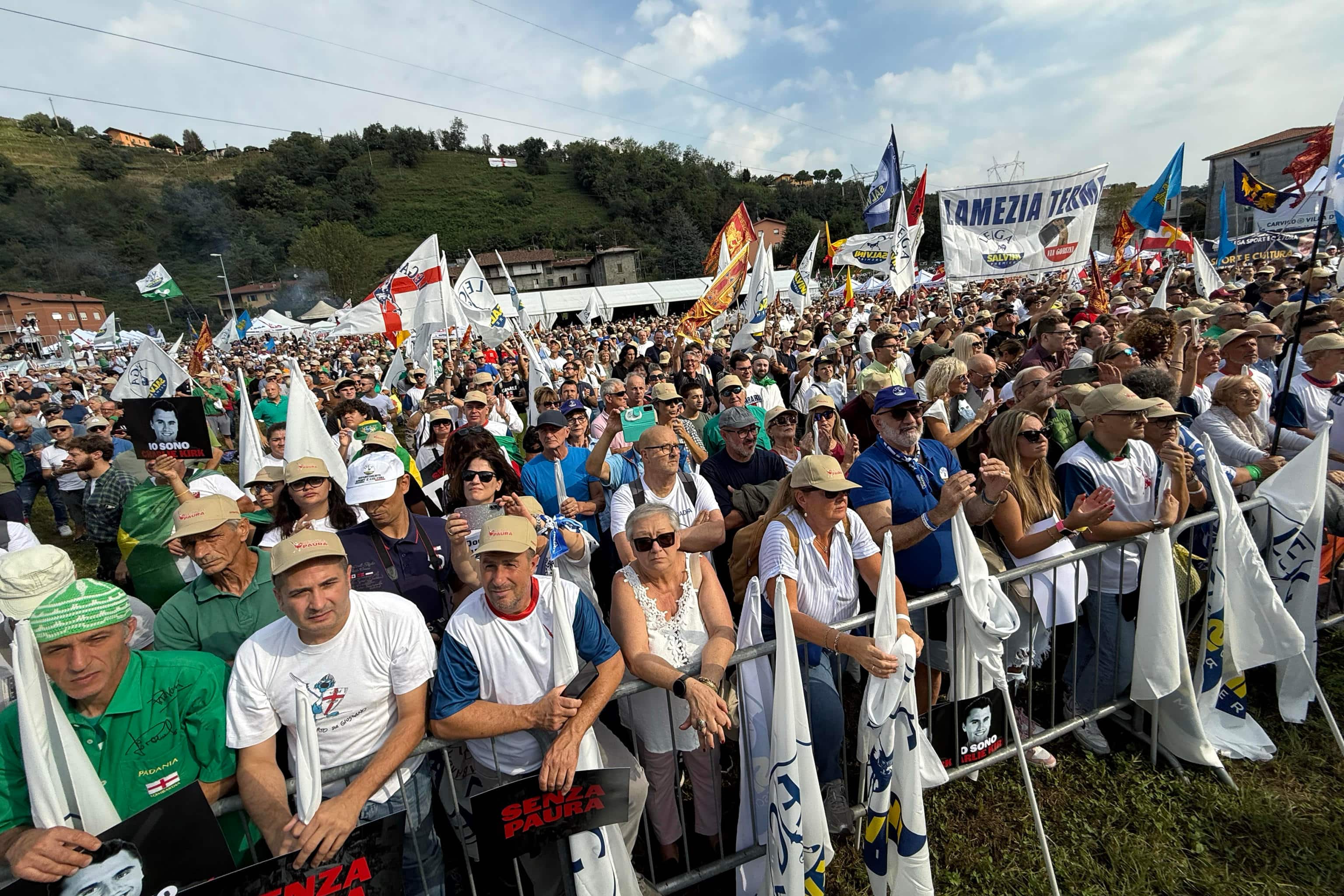 Traditional Lega party rally in Pontida (Bergamo), 21 september 2025. 
ANSA/MICHELE MARAVIGLIA
