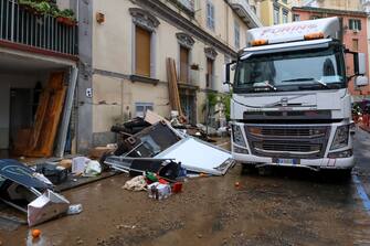 I danni provocati dalla pioggia nel quartiere Vomero a Napoli, 9 marzo 2024
NPK    ANSA / STRINGER