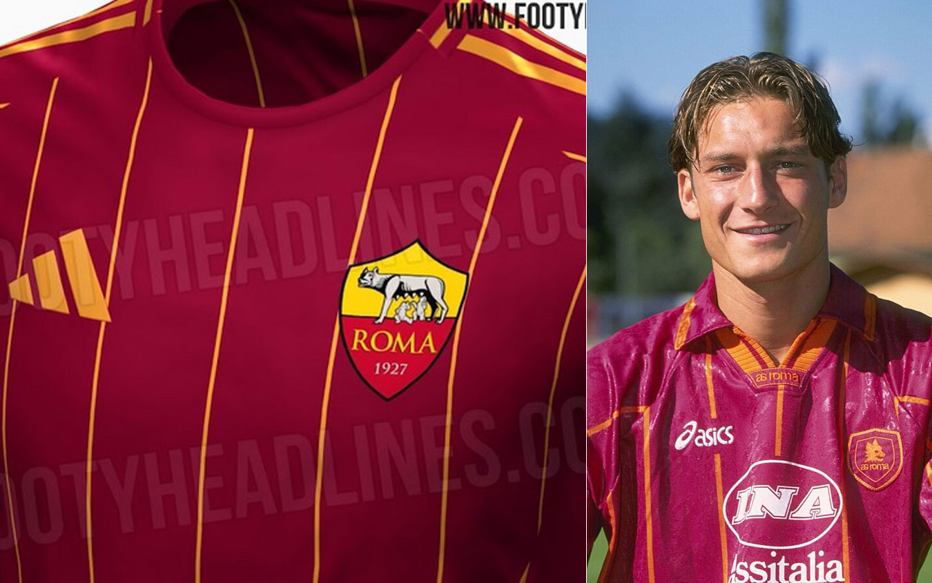 Roma, la nuova maglia 2025 2025 le anticipazioni di Footy Headlines