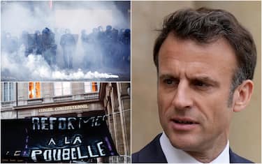 Francia, manifestazioni contro riforma pensioni, Macron