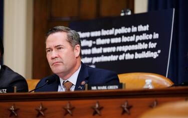 epa11626395 Rep. Michael Waltz (R-FL) is seen during the House Task Force on the Attempted Assassination of Donald J. Trump Committee hearing on Capitol Hill in Washington, DC, USA, 26 September 2024. Speaker of the House Mike Johnson has said that the task force will be expanded to include the second foiled assassination attempt on Republican Presidential nominee former President Trump that took place in Florida.  EPA/AARON SCHWARTZ