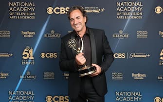 LOS ANGELES, CALIFORNIA - JUNE 07: Thorsten Kaye wins Lead Performance in a Daytime Drama Series at the 51st Annual Daytime Emmys Awards on June 07, 2024 in Los Angeles, California. (Photo by Stewart Cook/Getty Images for NATAS)