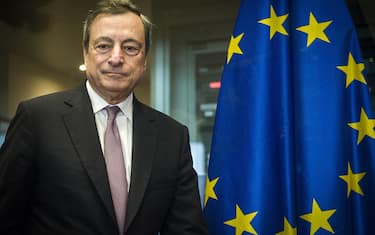 Mario DRAGHI, President of the European Central Bank ( ECB ) during Monetary Dialogue with Committee on Economic and Monetary Affairs at European Parliament in Brussels, Belgium on 25.09.2017 by Wiktor Dabkowski | usage worldwide