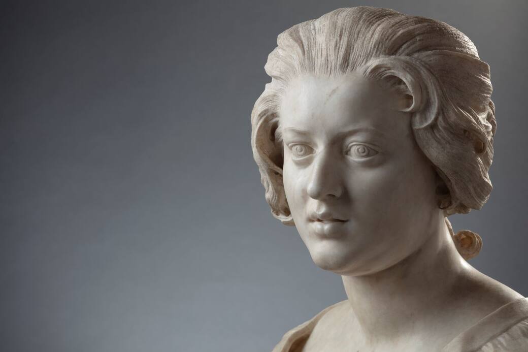 Gian Lorenzo Bernini, Ritratto di Costanza Bonarelli, 1637-1638 ca., marmo, h 74.5 cm,Firenze, Museo Nazionale del Bargello. Su concessione del Ministero della Cultura–Galleria dell’Accademia di Firenze e Musei del Bargello. Riproduzione vietata