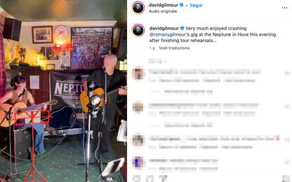 David Gilmour suona Wish You Were Here in un pub con la figlia. VIDEO