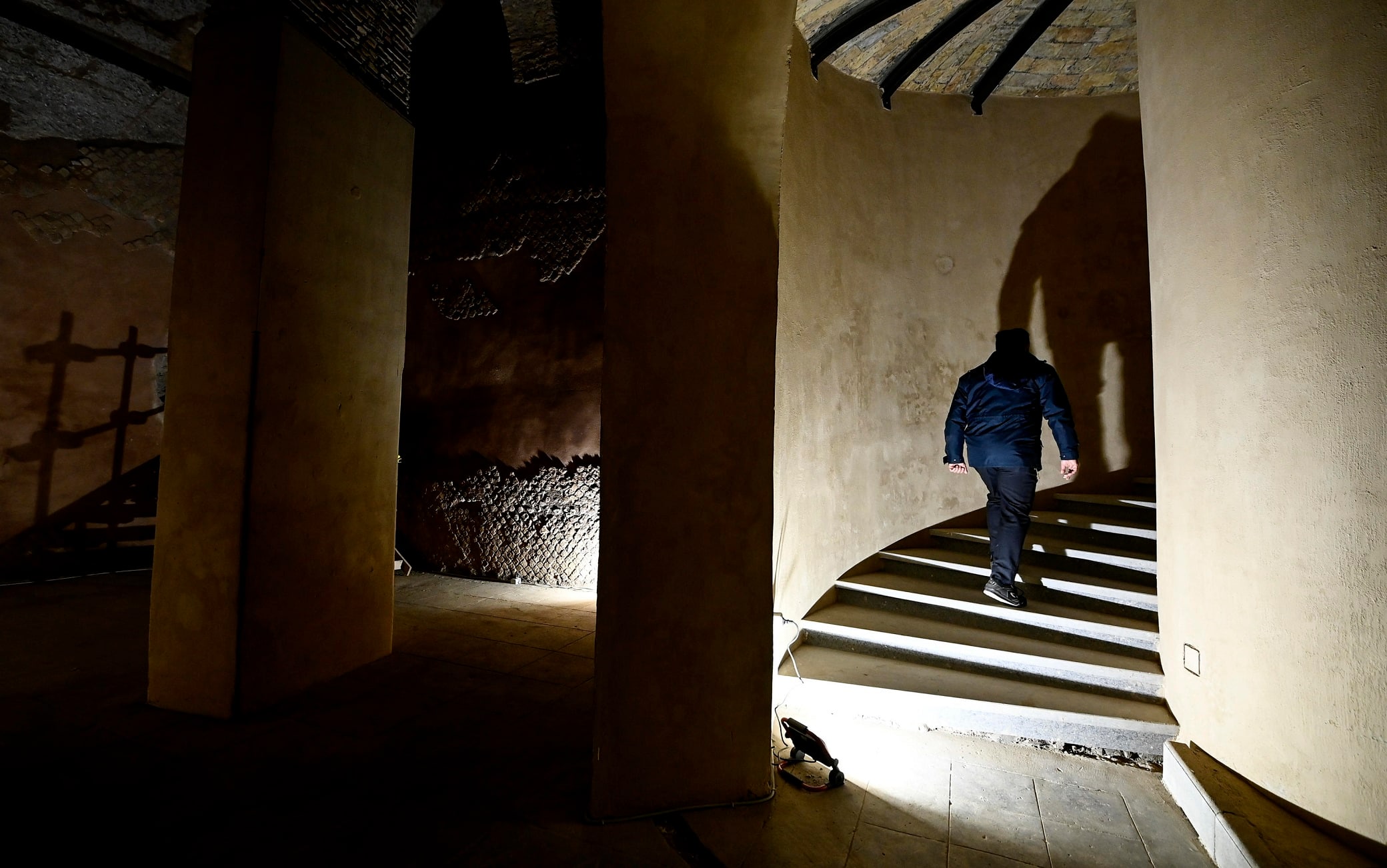 The Mausoleum of Augustus, a very large circular tomb, that will reopen to the public in the spring of 2021 after a conservative restoration project started in 2016, Rome, Italy, 18 December 2020. ANSA/RICCARDO ANTIMIANI