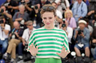 Italian actress and director Jasmine Trinca attends a photocall for the film "Marcel" at the 75th edition of the Cannes Film Festival in Cannes, southern France, on May 22, 2022. (Photo by Valery HACHE / AFP) (Photo by VALERY HACHE/AFP via Getty Images)