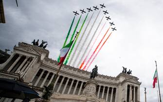 Frecce tricolori alla parata del 2 giugno