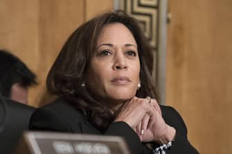epa06230434 Democratic Senator from California Kamala Harris attends the Senate Homeland Security and Governmental Affairs Committee hearing on 'Threats to the Homeland', on Capitol Hill in Washington, DC, USA, 27 September 2017.  EPA/MICHAEL REYNOLDS
