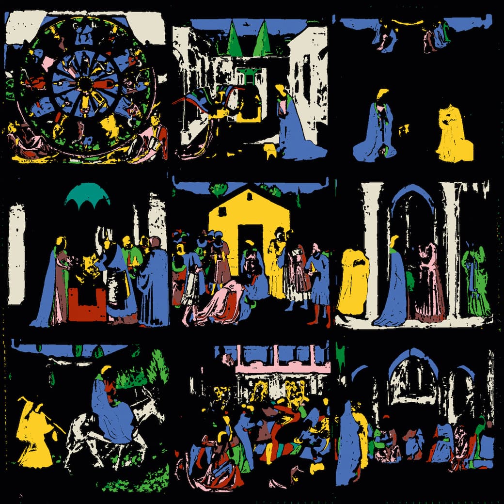 Beato Angelico, Primo scomparto dell’Armadio degli Argenti. Mappa dei principali pigmenti. CREDITS: Matteo Interlenghi, DeepTrace Technologies s.r.l.