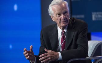 Jorge Paulo Lemann, co-founder of 3G Capital Inc., speaks during the Milken Institute Global Conference in Beverly Hills, California, U.S., on Monday, April 30, 2018. The conference brings together leaders in business, government, technology, philanthropy, academia, and the media to discuss actionable and collaborative solutions to some of the most important questions of our time. Photographer: Dania Maxwell/Bloomberg