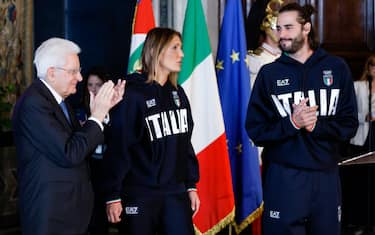Mattarella accoglie i medagliati al Quirinale