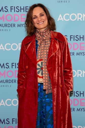 MELBOURNE, AUSTRALIA - MAY 19: Catherine McClements  attends the premiere of Ms. Fisher's Modern Murder Mysteries Series 2 on May 19, 2021 in Melbourne, Australia. (Photo by Sam Tabone/WireImage)