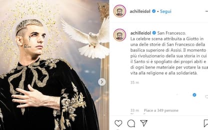 Sanremo 2020, Achille Lauro come San Francesco: il post su Instagram