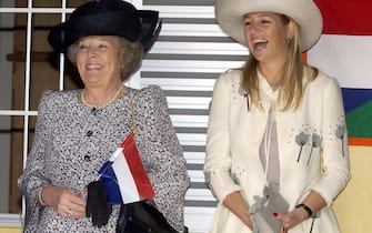 Queen Beatrix Of Holland, Crown Prince Willem Alexander & Crown Princess Maxima Of Holland During Their State Visit To Brazil.Opening A Care Centre For Children And Visiting The Hiv Care Centre In Sitio Agar, Near Sao Paulo . (Photo by Julian Parker/UK Press via Getty Images)