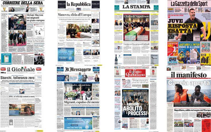 Rassegna Stampa: le prime pagine del 27 Aprile 