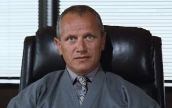 USA. Steven Berkoff  in a scene from the ©Paramount Pictures movie: Beverly Hills Cop (1984).
Plot: A freewheeling Detroit cop - Axel Foley , pursuing a murder investigation finds himself dealing with the very different culture of Beverly Hills. 
Ref:  LMK110-J6744-170820
Supplied by LMKMEDIA. Editorial Only.
Landmark Media is not the copyright owner of these Film or TV stills but provides a service only for recognised Media outlets. pictures@lmkmedia.com