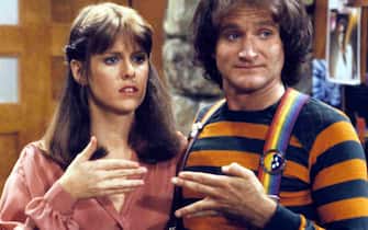 MORK & MINDY - "A Mommy for Morky" - Season One - 11/16/78
Mindy (Pam Dawber) learned about raising a child after an Orkan age machine turned Mork (Robin Williams) into a five-year-old.
(ABC PHOTO ARCHIVES) 
