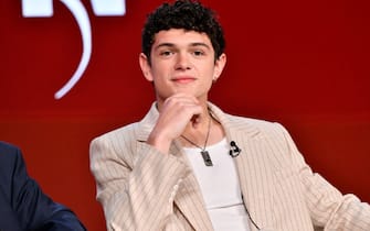 PASADENA, CALIFORNIA - FEBRUARY 05: Noah Jupe speaks on stage at the Apple TV+ presentation of "Franklin" during the 2024 TCA Winter Press Tour at The Langham Huntington, Pasadena on February 05, 2024 in Pasadena, California. (Photo by Jerod Harris/Getty Images)