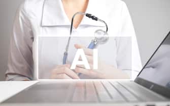 AI, artificial intelligence in medicine and health care concept