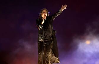 BIRMINGHAM, ENGLAND - AUGUST 08: Ozzy Osbourne of Black Sabbath performs during the Birmingham 2022 Commonwealth Games Closing Ceremony at Alexander Stadium on August 08, 2022 on the Birmingham, England. (Photo by Alex Pantling/Getty Images)