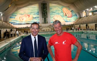 Maurizio Cattelan e Beppe Sala